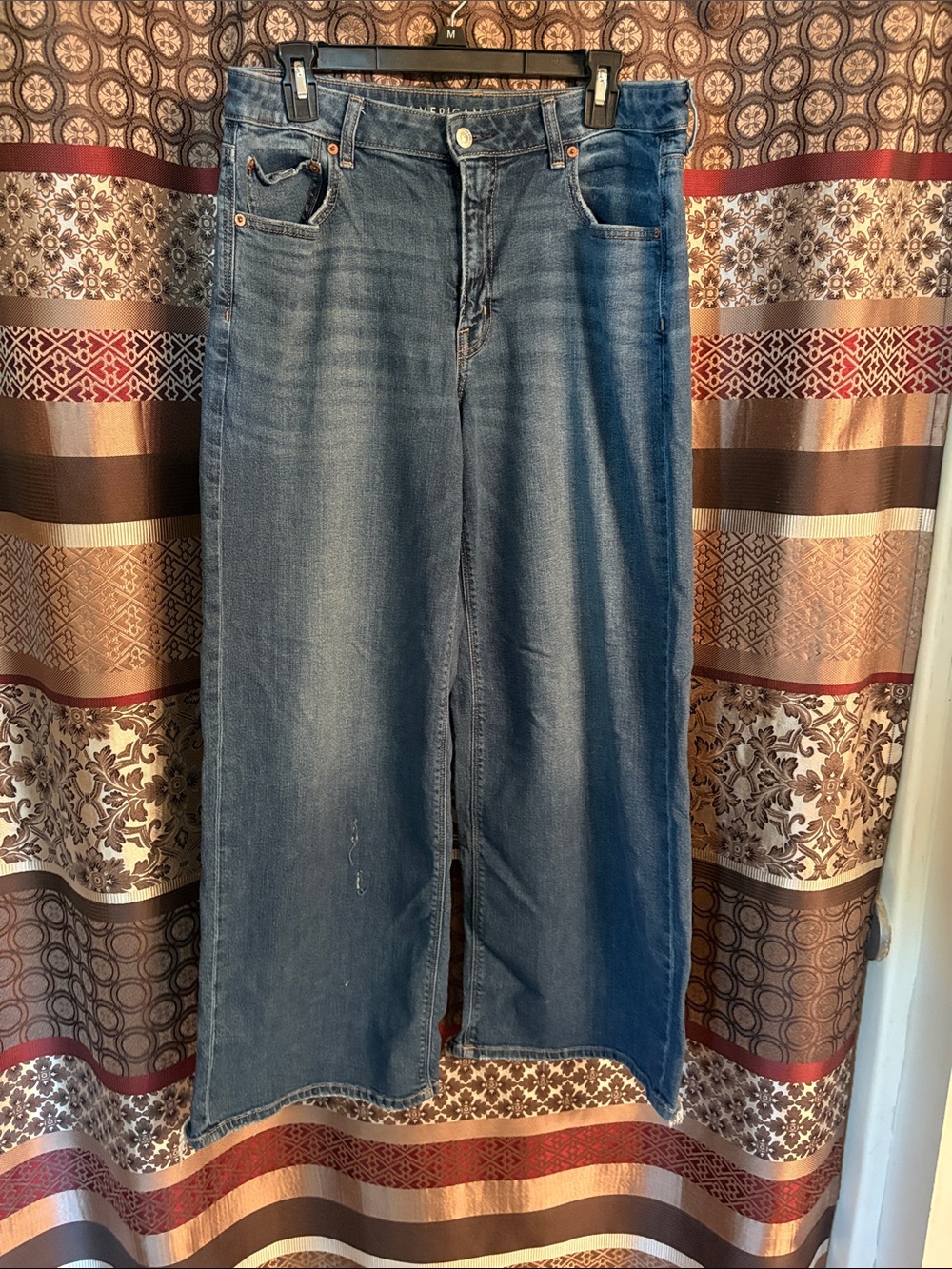 American Eagle low rise baggy wide leg jean